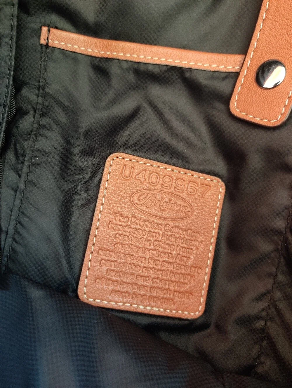 Brighton Quilted Black Backpack